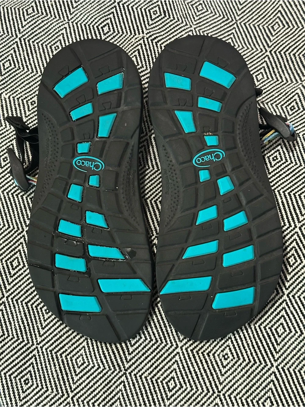 Chaco Kids Z/1 EcoTread Tie Dye Sandals Size 5 Rainbow Strappy